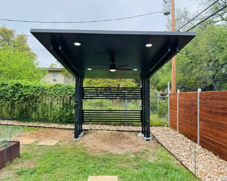 Elegant finish pergola for outdoor space.