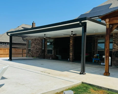 Cantilever pergola for patio.